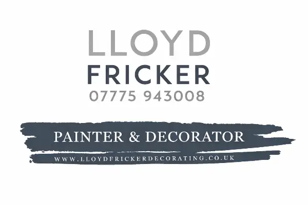 Lloyd Fricker Painting & Decorating Stroud (Thrupp) - Business Card showing contact details